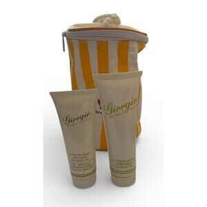 Giorgio Beverly Hills Set Extraordinary Perfumed Shower Gel 1.7oz & 1.5 Oz Bag